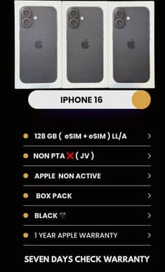 iphone 16 jv box pack 128gb