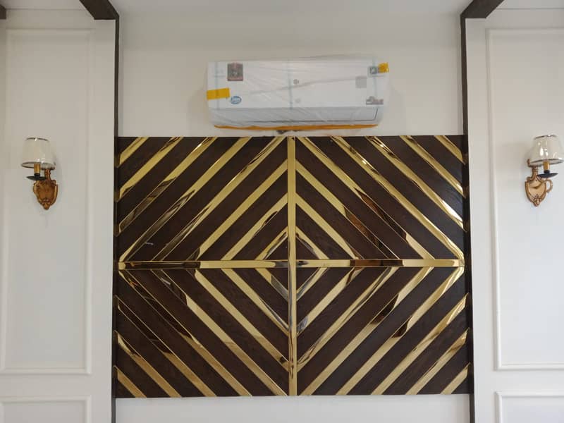 Wood Wall Panel | Luxury Gold Metal Wall Panel | Wall Panel 5