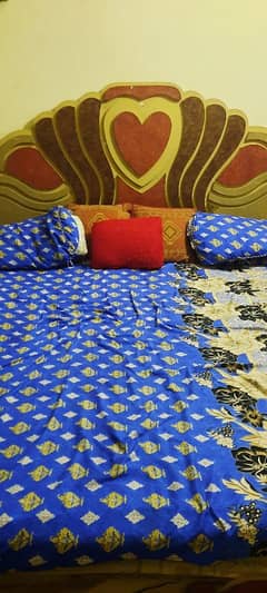 double bed with mattress