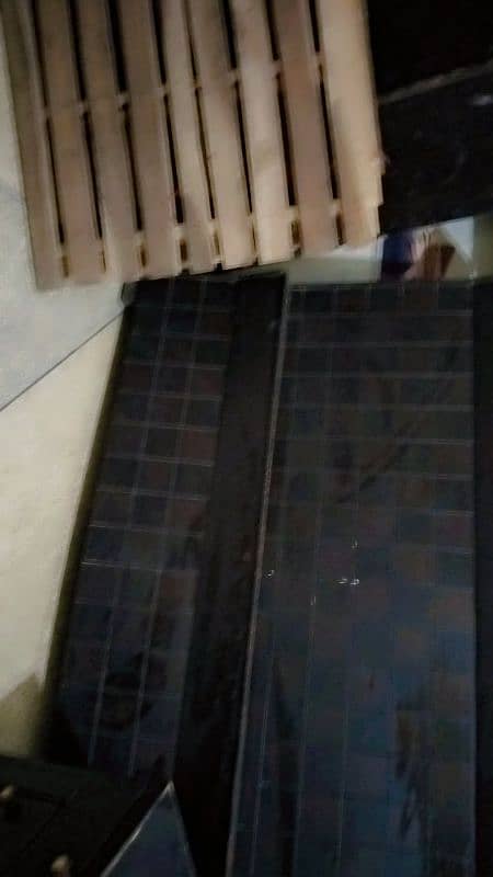double bed with mattress 1 saide table good condition 3