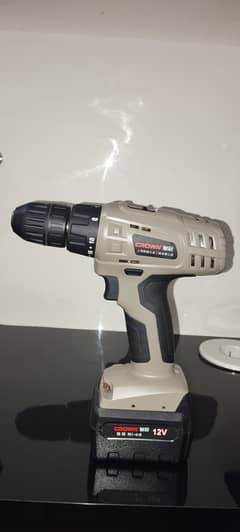 Drill Machine Crown Cordless 12 Volt