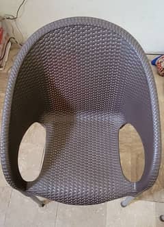 04 x Plastic Chairs with 01 x Folding Plastic Table