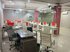 BASEMENT FOR OFFICE USE AVAILABLE FOR RENT IN JOHAR TOWN OPPOSITE EMPORIUM