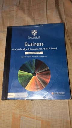 Business As/A level course book with past paper