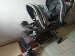 baby double pram brand juniors imported