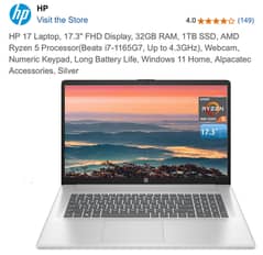 (Brand New) HP Laptop 17 Inch