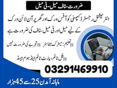 Assignment Job / Part Time Full Time Job / Job for male and female