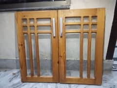 kitchen cabine door water proof, wood and glass