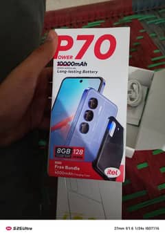 itel p70 new just box open non active 4+4 128