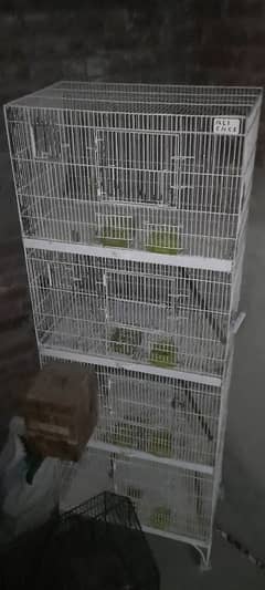 love bird pair or 4 portion cage for sale