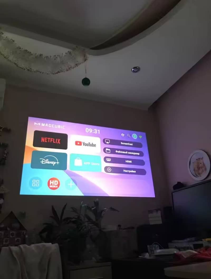 Magcubic L018 WIFI Andriod projector with 5000+ tv channels -680ANSUM 2