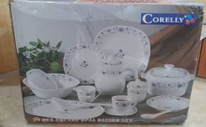 Brand New Corelly 72-Piece Opal Dinner Set- Unused, Original Packing