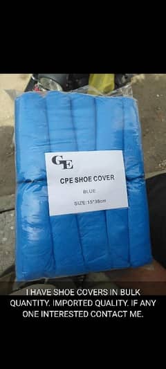 I Have Shoe Covers in bulk quantity.