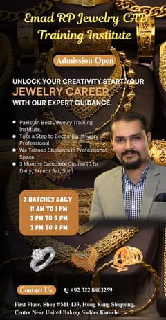 Jewelry cad training course