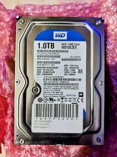 Western Digital Blue WD10EZEX Hard Drive, 1TB , 64MB Cache, 7200 RPM