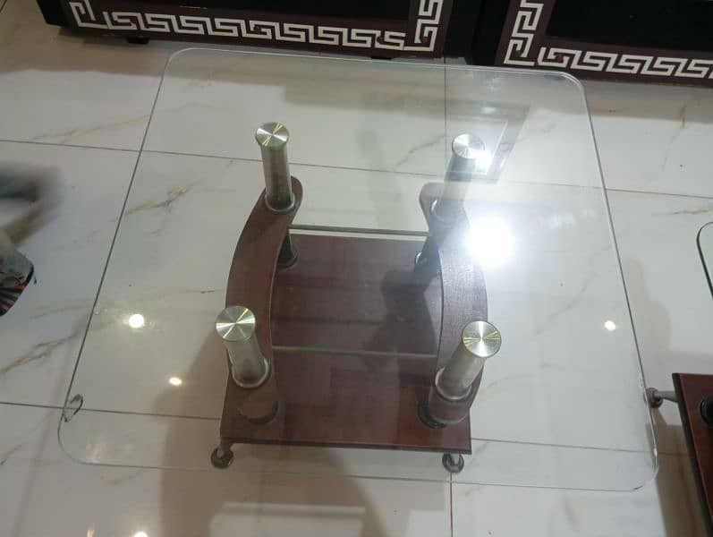 1 big center table and 1 small table in used condition 3