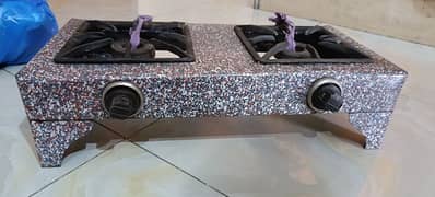 2 burners chip body stove
