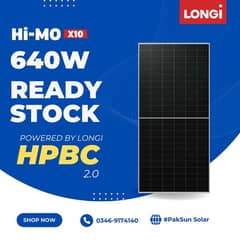 LONGi Hi-MO X10 – 640W 645W