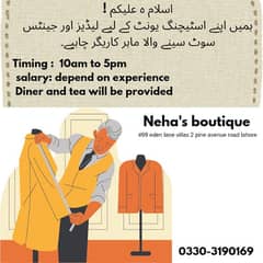 need ladies and gents tailor