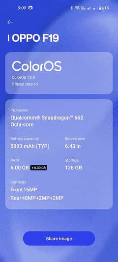 OPPO F19 LUCH CONDITION