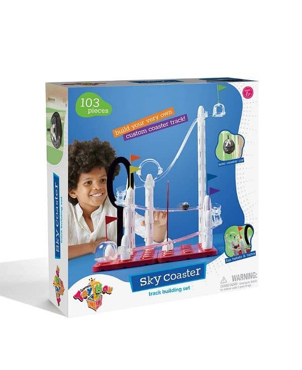 BOX sky coaster track building set 1