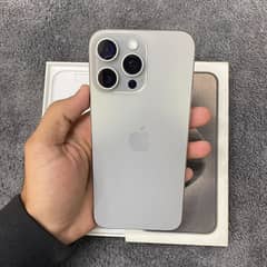 iPhone 15pro max natural titanium jv