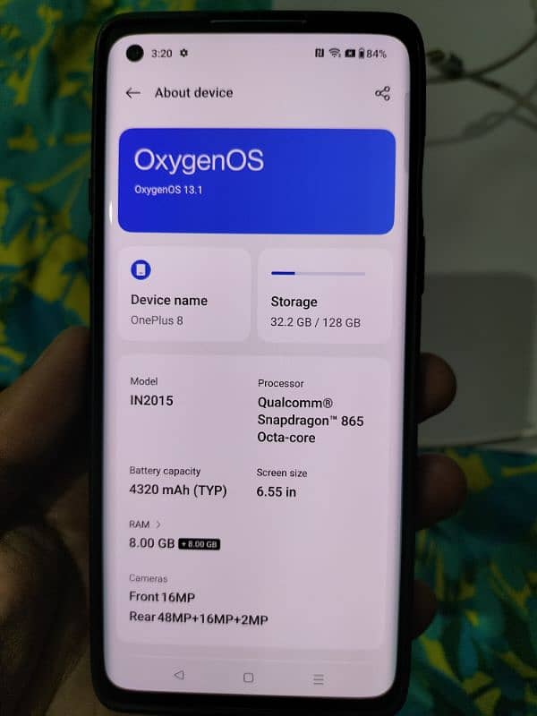 OnePlus 8 5g 8+128 Dual SIM PTA Approved 100% genuine 10