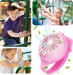 Watch Fan Cartoon with Wrist Strap for School Kids