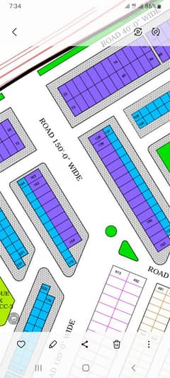 Commercial main defence road plot for sale