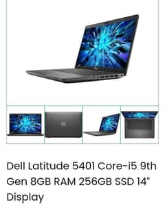 Dell Latitude 5401 Core-i5 9th Gen 8GB RAM 256GB SSD 14" Laptop