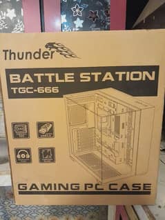Thunder Battle station Gaming Case with Box, 3 ARGB Fans kit Darkflash