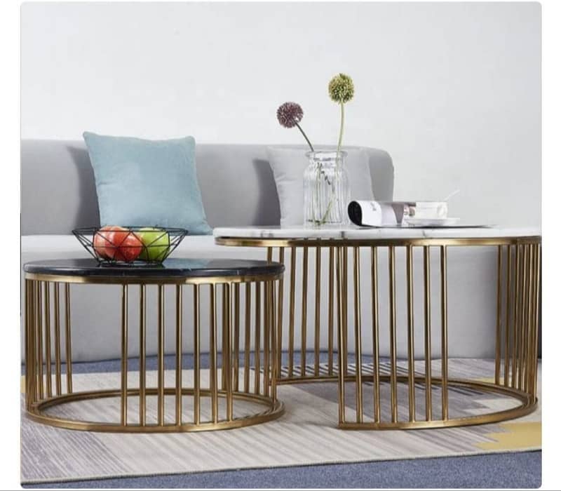 Center teble | Nesting Table| Marble table| Coffee table | Round tabl 1