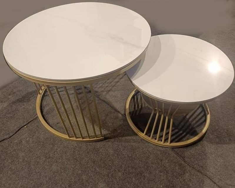 Center teble | Nesting Table| Marble table| Coffee table | Round tabl 4