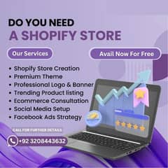 Shopify website for free
