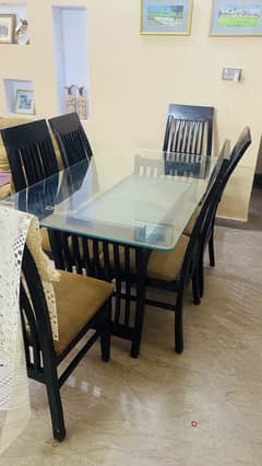 Dining table with 6 chairs