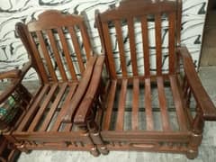 wooden sofa