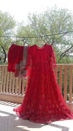 Red fancy frock