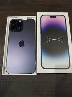 Iphone 14 Pro Max 128gb Deep Purple Dual PTA approved 10/10