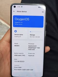 OnePlus 8t. 12.256