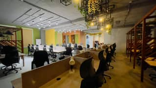 Furnished Office for Rent in Johar Town for (Call center + Software house + Marketing Office & Other Setup as You Want)