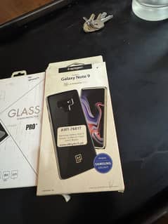 Glass screen protector of iPhone 7 Plus & galaxy Note 9 cover