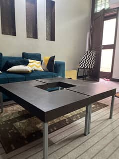 center table that can be set in two style
