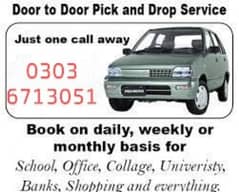 Pick and drop, school, college, university, car. van