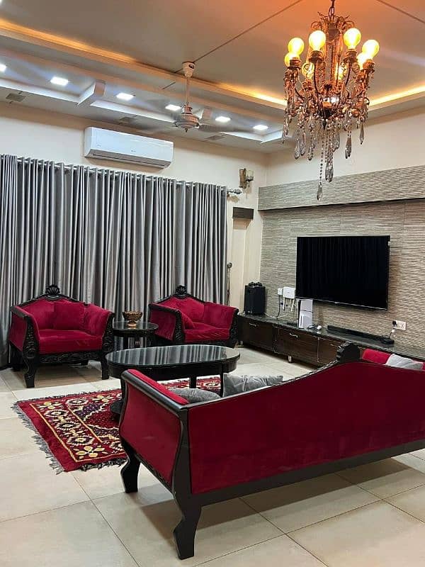 Sofa set with center table and 2 side table 1