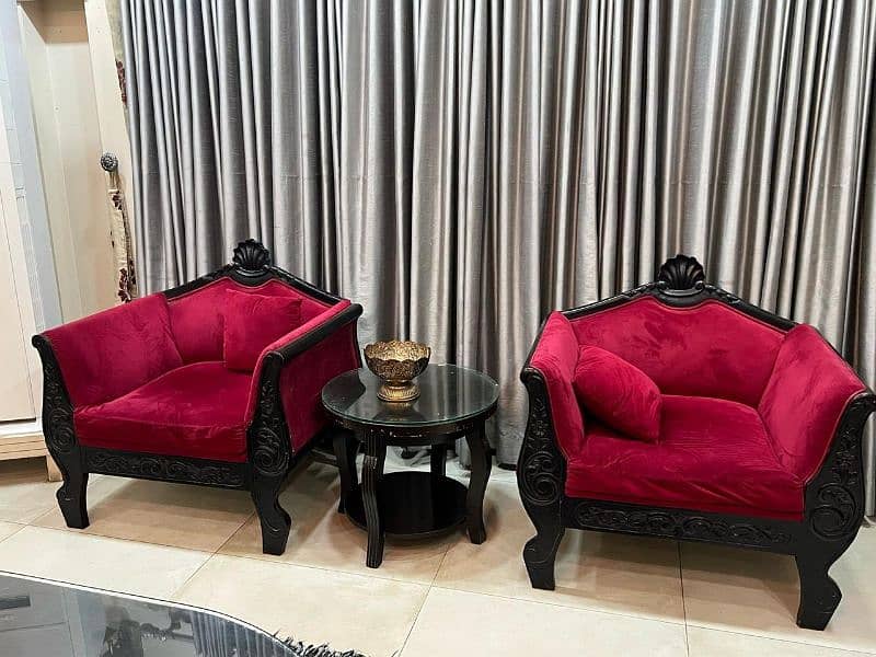 Sofa set with center table and 2 side table 2