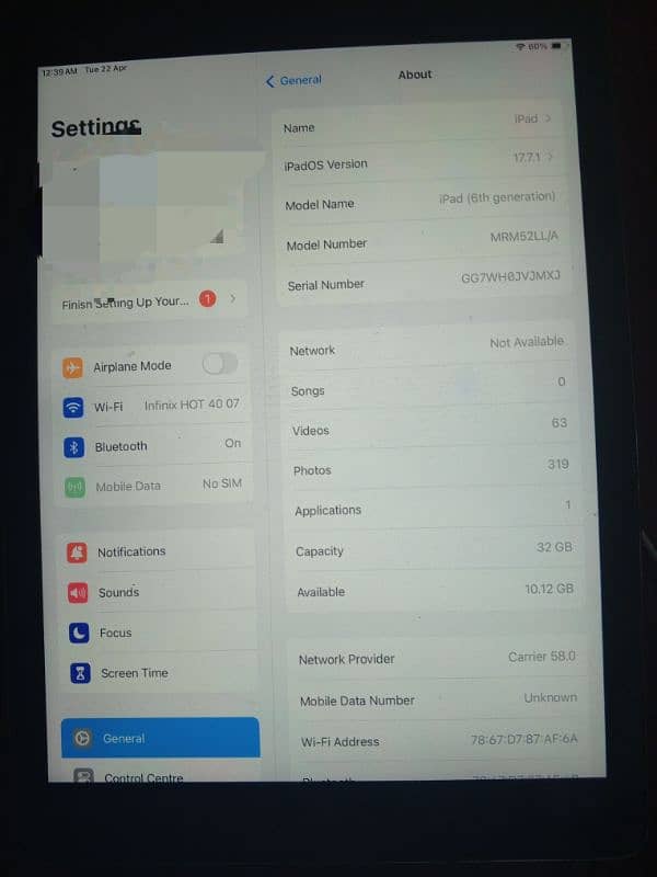 iPad 6th generation PTA PROOF 0