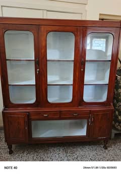 wooden showcase