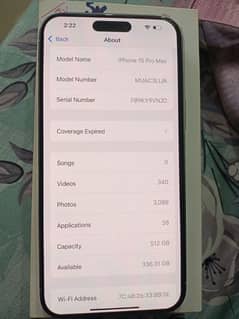 I phone 15pro Max jv 512 gb