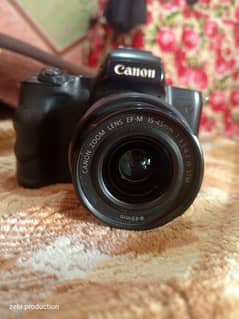 canon m50 with 3 battery charger lit lens all ok