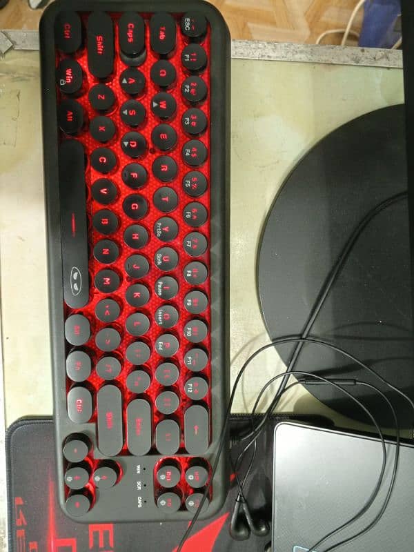 Magegee original ts71 Gaming keyboard membrane circular keys 0